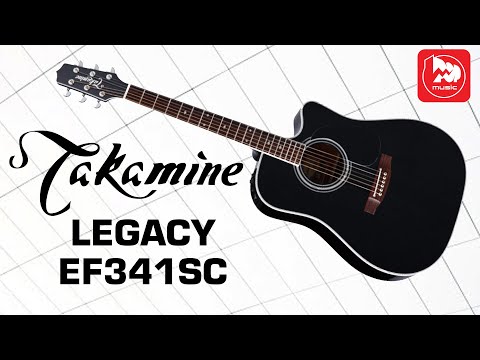 Видео: Электроакуcтика Takamine EF341SC (дорогая гитара чёрного цвета)