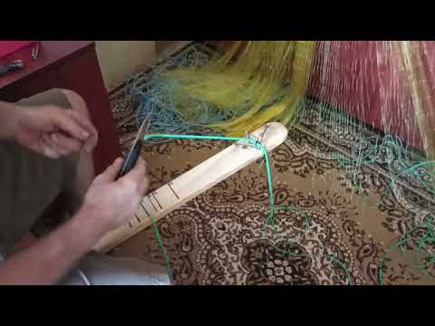 Видео: сеть 55 ячея,леска 0,2