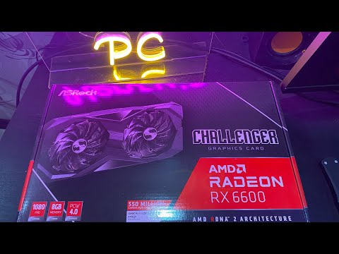 Видео: Распаковка и обзор видеокарты Asrock rx 6600 Challenger