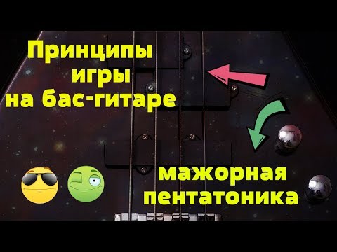 Видео: Принципы игры на Бас Гитаре Мажорной Пентатоники