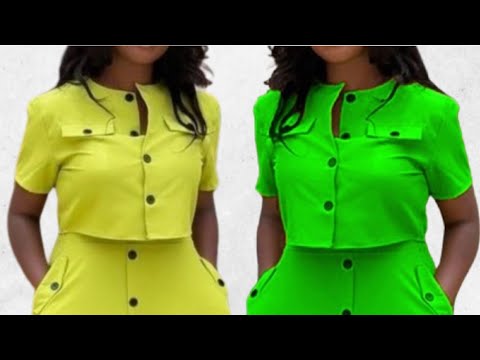 Видео: Как построить и выкроить укороченный топ с застежкой на пуговицы спереди / Как сшить укороченный ...