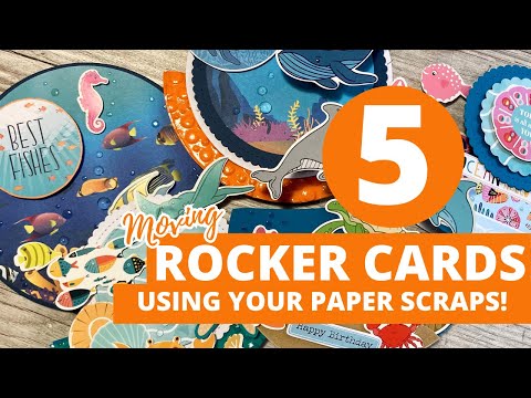 Видео: 5 подвижных рокерских открыток из обрезков бумаги!