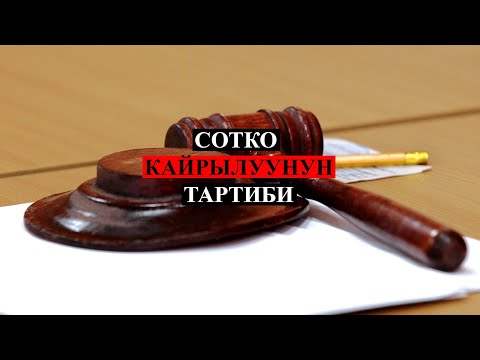 Видео: Сот органдарына кайрылуу тартиби