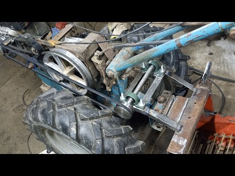 Видео: Самодельный мотоблок. Продолжение переделки картофелекопалки
