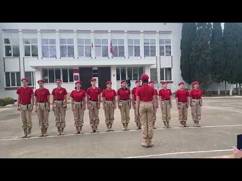 Видео: Смотр строя и песни - Морской град - 1 место