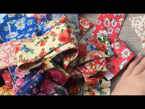 Видео: Придумала новый способ, как быстро сшить красоту из полосок ткани DIY  мастер-класс