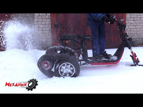 Видео: Первый ЭЛЕКТРО снегоход в деле!!