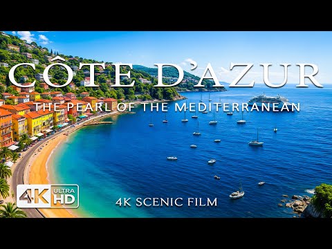 Видео: Лазурный берег 4K 2025 🇫🇷 Виды с воздуха на рай Французской Ривьеры с дип-хаусом | Azure Escape 4K