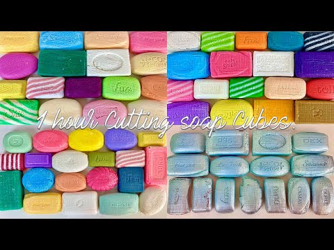 Видео: ⭐ASMR ⭐ 1 hour cutting soap cubes. Резка мыла кубиками. Satisfying soap.