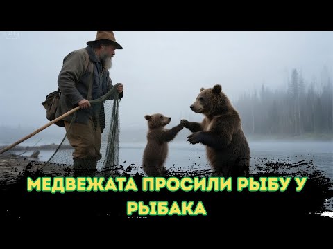 Видео: Медвежата ВЫПРАШИВАЛИ рыбу у рыбака, но ТО что случилось дальше ШОКИРОВАЛО всех!