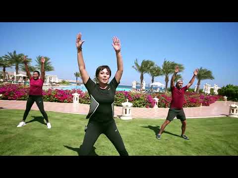 Видео: Разминка с Аружан /рус яз/ 04-19,  в  Baron Palace Sahl Hasheesh  2019