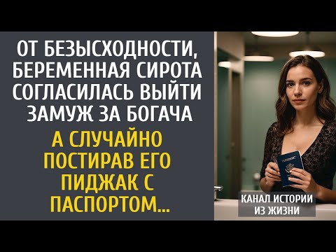 Видео: От безысходности, беременная сирота вышла замуж за богача… А случайно постирав его паспорт…