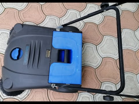 Видео: Подметальная машина. Подметаем двор, тестируем.