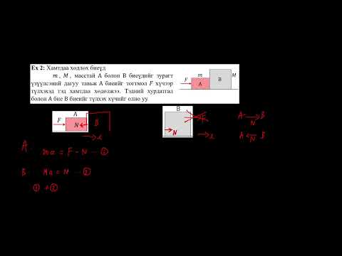 Видео: Физикийн хичээл №31 Ньютоны хууль - Жишээ бодлого II