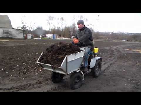 Видео: Минитрактор самодельный. Рабочий процесс
