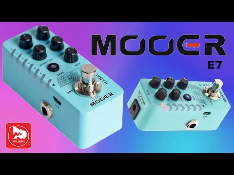 Видео: Гитарная педаль Mooer E7 Synth (эффект синтезатора)