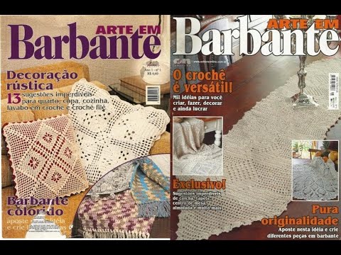 Видео: Arte em Barbante №1, №5 Журнал с образцами на португальском языке