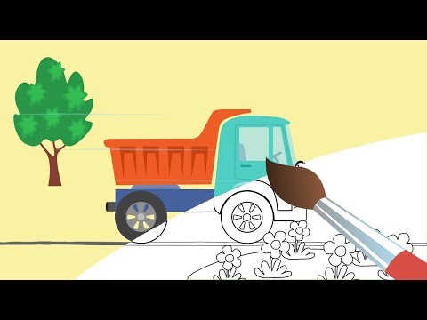 Видео: БИБИКА -Сборник 1 Мультиков Раскрасок про машинки, Динозавров, фрукты и животных