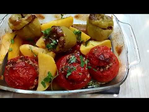 Видео: ФАРШИРОВАННЫЕ  ПО ГРЕЧЕСКИ ОВОЩИ С МЯСОМ ОЧЕНЬ ВКУСНО!!!