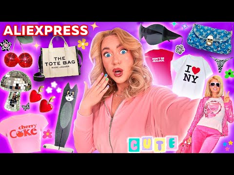 Видео: большая распаковка с AliExpress! // y2k🌟одежда, аксессуары и товары для дома как в Pinterest