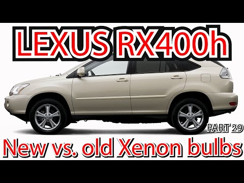 Видео: Lexus RX400h — Ксеноновые фары — Старые и новые лампы — Часть 29 — Bildilla Magasin