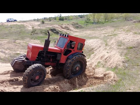 Видео: Установили колеса от МТЗ на наш трактор Т-40АМ . Тестируем на бездорожье!!!