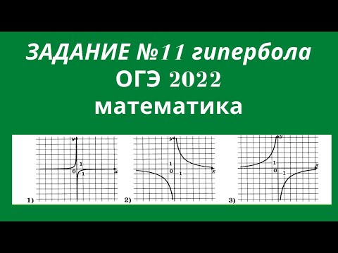 Видео: ОГЭ 2022. Задание 11. Сопоставить функции и графики. Обратная пропорциональность. Гипербола