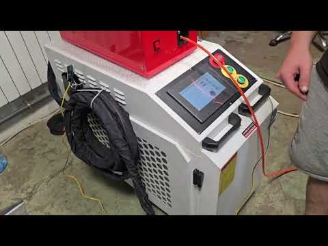 Видео: Сварка лазером образцов 