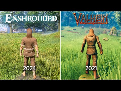 Видео: Valheim против Enshrouded — Сравнение Деталей