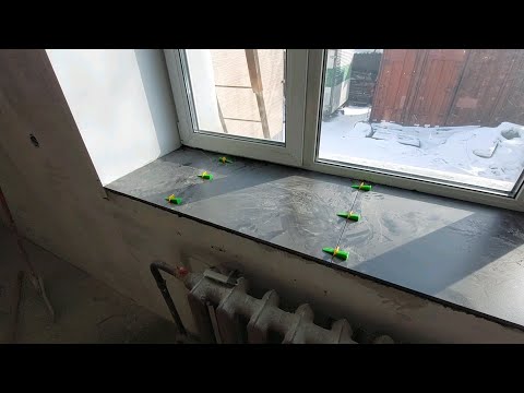 Видео: Сделал подоконник из плитки за 2000т.р. соседи в шоке😀.