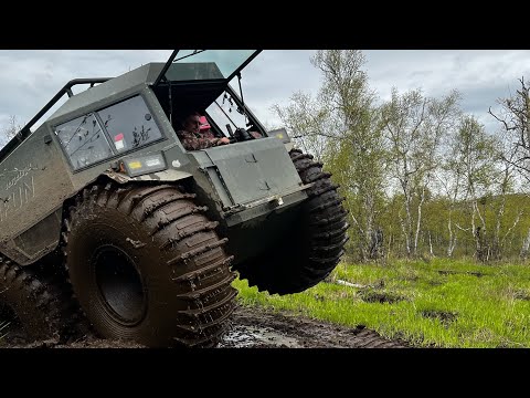 Видео: «Зеленовские озерки» ЭМ-ЖО весеннее Внедорожье на Вездеходе Тайфун