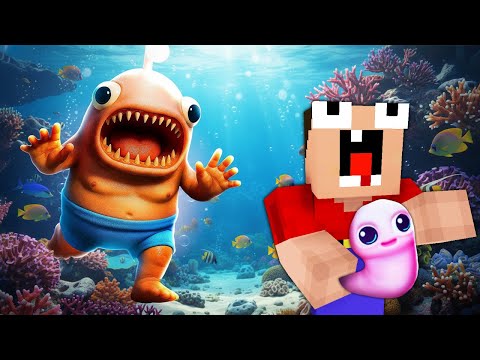 Видео: ГИГАНТСКИЙ РЫБА-МОНСТР ВЫШЕЛ НА ОХОТУ! ROBLOX 2 НУБА И ДЕВУШКА ПРО