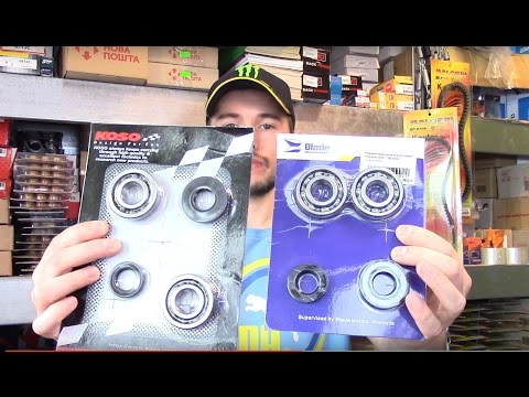 Видео: Yamaha JOG Обзор подшипников коленвала KOSO vs BLADE