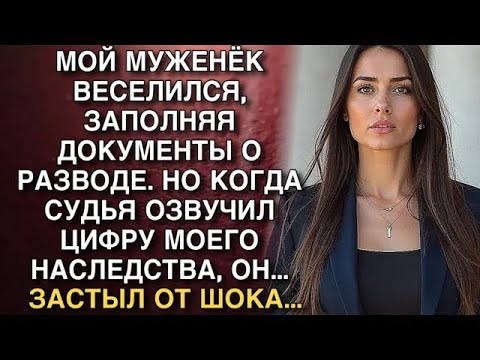Видео: МОЙ МУЖЕНЁК ВЕСЕЛИЛСЯ, ЗАПОЛНЯЯ ДОКУМЕНТЫ О РАЗВОДЕ  НО КОГДА СУДЬЯ ОЗВУЧИЛ ЦИФРУ МОЕГО НАСЛЕДС