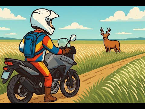Видео: На мотоцикле Suzuki V-Strom 650 в поисках степного ковыля