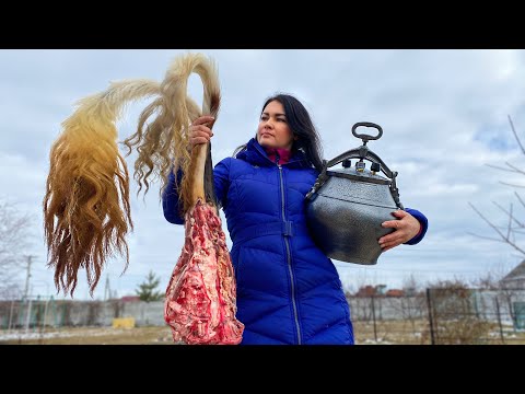 Видео: 🐄Тушеные Бычьи Хвосты в Афганском Казане! Как Вкусно Приготовить Коровьи хвосты?