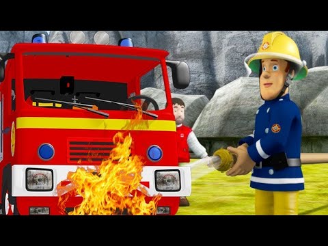 Видео: Пожарная машина горит! | Пожарный Сэм | Лучшие пожарные | Мультфильмы