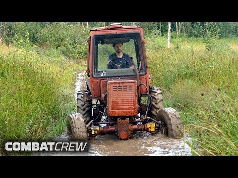 Видео: Турбо-трактор: Первые метры спустя много лет! Часть 3