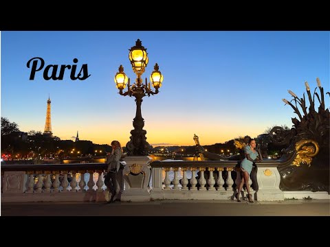 Видео: [4K]🇫🇷 Прогулка на закате в Париже: Вандомская площадь, сад Тюильри🍂 и мост Александра III🌉  2023 г.
