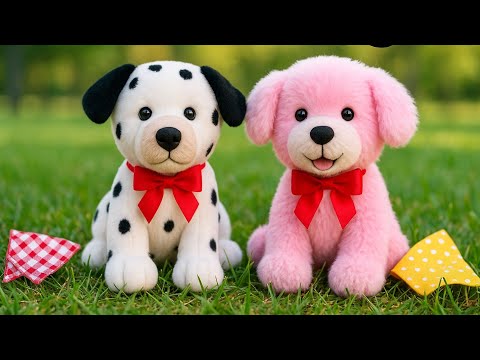 Видео: 💥Без выкройки/🎉Изготовление 2 разных игрушек-плюшевых собак