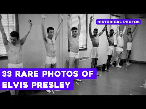 Видео: 33 редких фотографии Элвиса Пресли | Личные моменты короля 👑📸