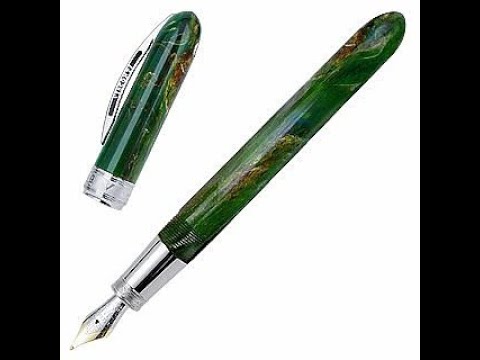 Видео: Перьевая и роллерная ручки Visconti Van Gogh Maxi Green Musk