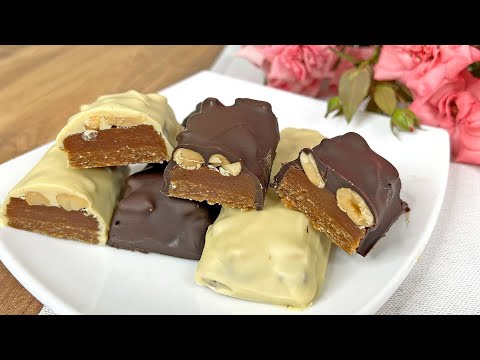 Видео: Вкуснее чем сникерс и без сахара / Самый вкусный полезный десерт