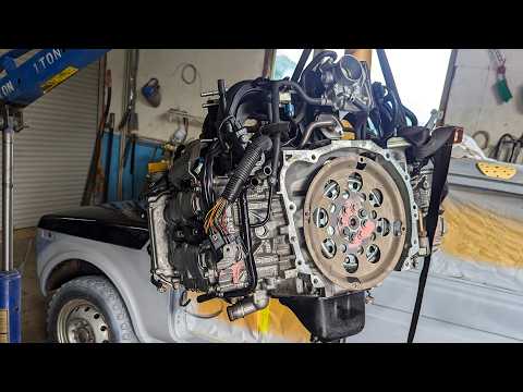 Видео: Замена Двигателя Subaru на Контрактный, какие Нюансы? Замена Масла Вариатора, тормозов, Антифриза...