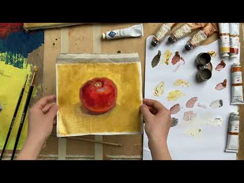 Видео: Масляные краски с металлическим блеском - работают?!