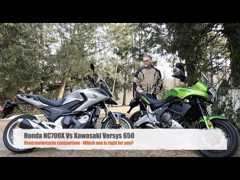 Видео: Honda NC700X против Kawasaki Versys 650 — битва среднеразмерных внедорожников!