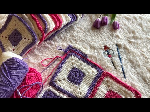 Видео: МК. Как соединить квадратные мотивы в плед !Апрель 2020.
