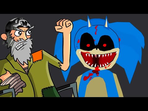 Видео: SONIC.EXE КАК НИКОГДА ВОВРЕМЯ! (ЗАСТАЛ ДЕДА ВРАСПЛОХ) ► Happy Wheels |341|