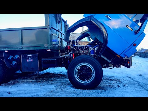 Видео: Развалилась помпа. Подновление Камаза! Соседи, угрозы, запугивания! Хотят отобрать Камазы...