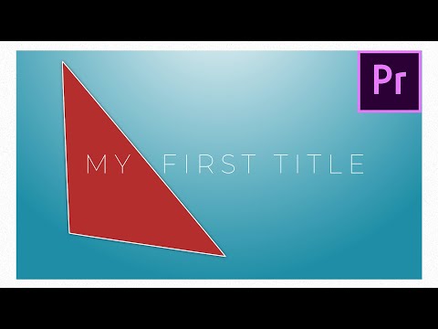 Видео: Титры в Adobe Premiere Pro 2020 для новичков